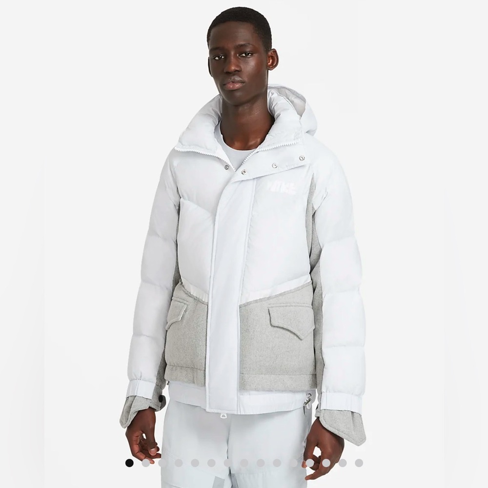 Brand New! Men’s Nike x Sacai Parka 'Pure Platinum'